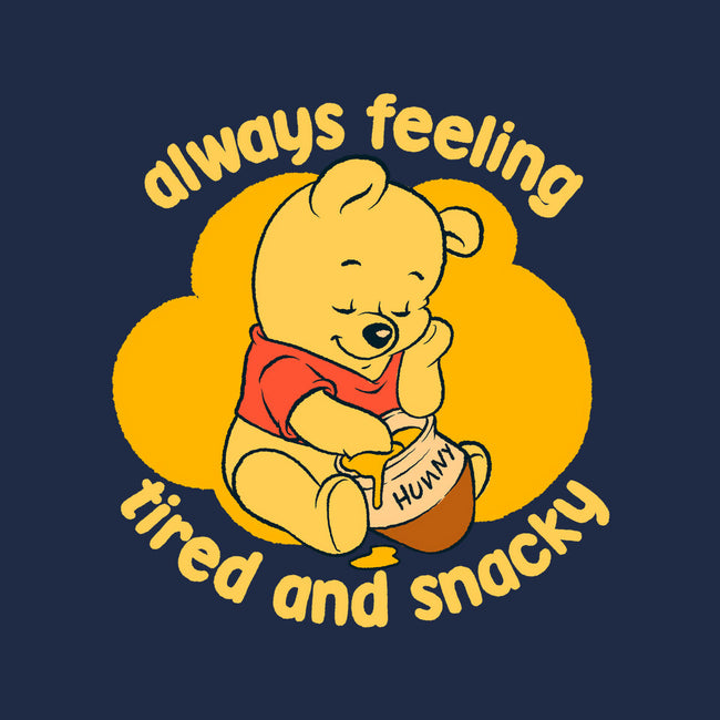 Cute Tired Snacky Bear-Unisex-Basic-Tee-Studio Mootant