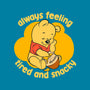 Cute Tired Snacky Bear-None-Glossy-Sticker-Studio Mootant