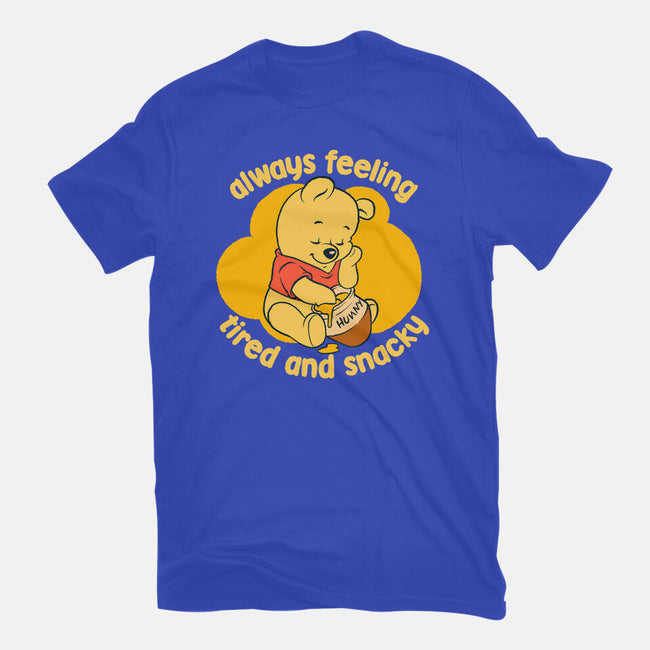 Cute Tired Snacky Bear-Mens-Basic-Tee-Studio Mootant