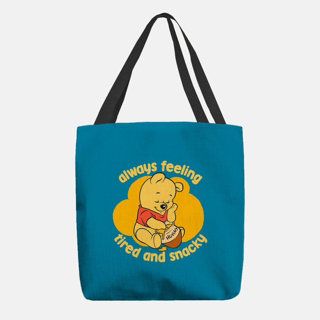 Cute Tired Snacky Bear-None-Basic Tote-Bag-Studio Mootant