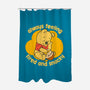 Cute Tired Snacky Bear-None-Polyester-Shower Curtain-Studio Mootant