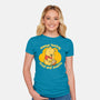 Cute Tired Snacky Bear-Womens-Fitted-Tee-Studio Mootant