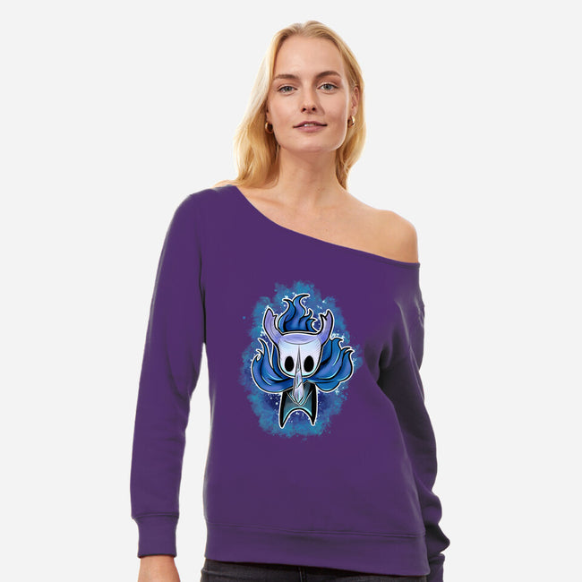 Power Up Knight-Womens-Off Shoulder-Sweatshirt-nickzzarto