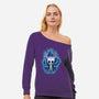 Power Up Knight-Womens-Off Shoulder-Sweatshirt-nickzzarto