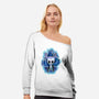 Power Up Knight-Womens-Off Shoulder-Sweatshirt-nickzzarto