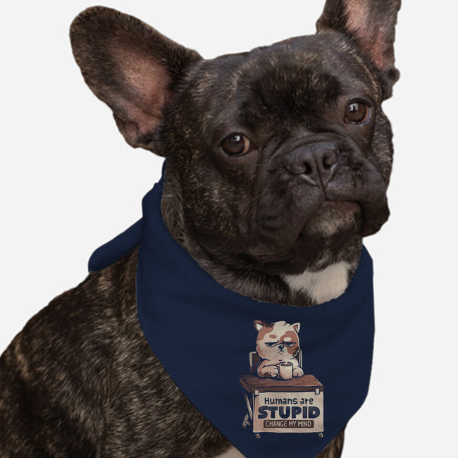 Humans Are Stupid-Dog-Bandana-Pet Collar-eduely