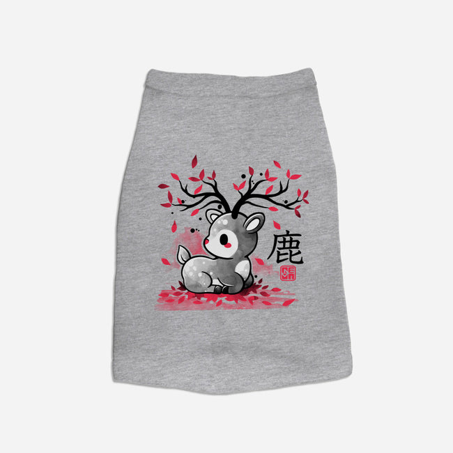 Japanese Deer In Autumn-Dog-Basic-Pet Tank-NemiMakeit