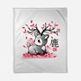 Japanese Deer In Autumn-None-Fleece-Blanket-NemiMakeit