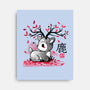 Japanese Deer In Autumn-None-Stretched-Canvas-NemiMakeit