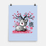 Japanese Deer In Autumn-None-Matte-Poster-NemiMakeit