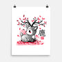 Japanese Deer In Autumn-None-Matte-Poster-NemiMakeit