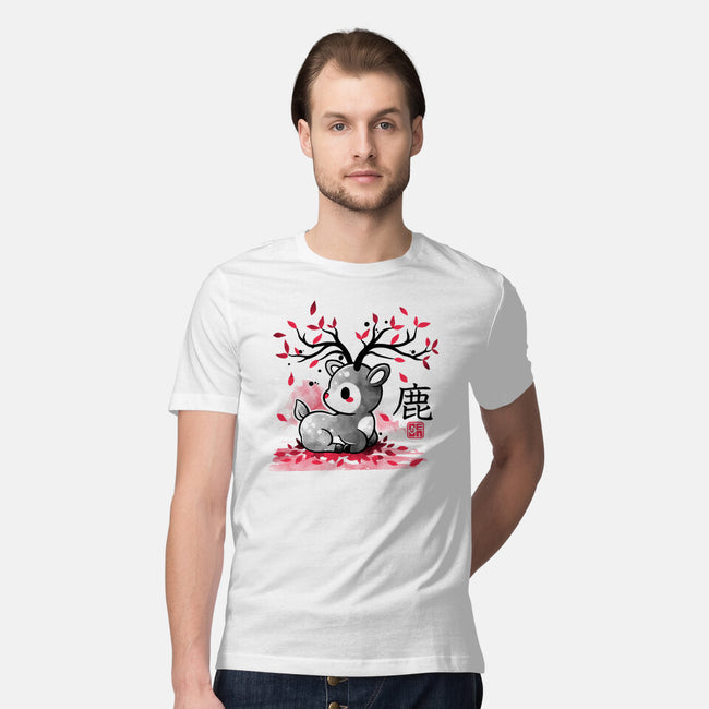 Japanese Deer In Autumn-Mens-Premium-Tee-NemiMakeit