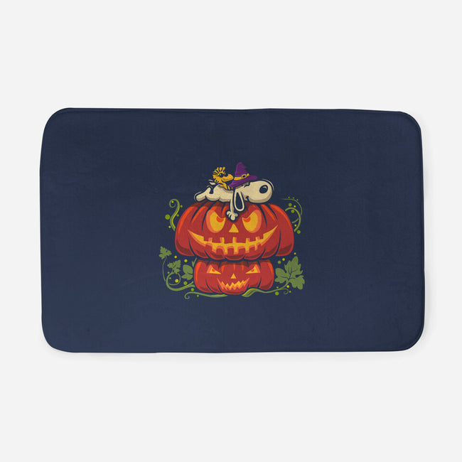 Beagle's Pumpkin House-None-Memory Foam-Bath Mat-erion_designs