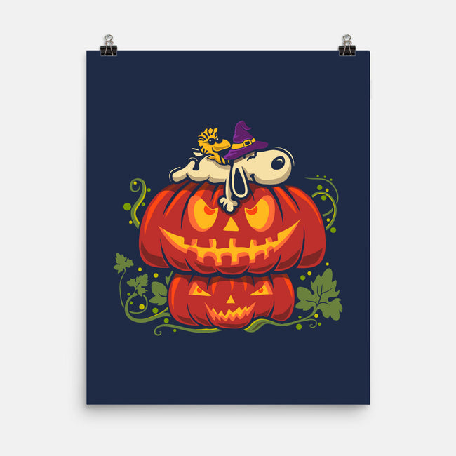 Beagle's Pumpkin House-None-Matte-Poster-erion_designs