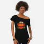 Beagle's Pumpkin House-Womens-Off Shoulder-Tee-erion_designs