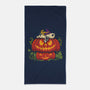 Beagle's Pumpkin House-None-Beach-Towel-erion_designs