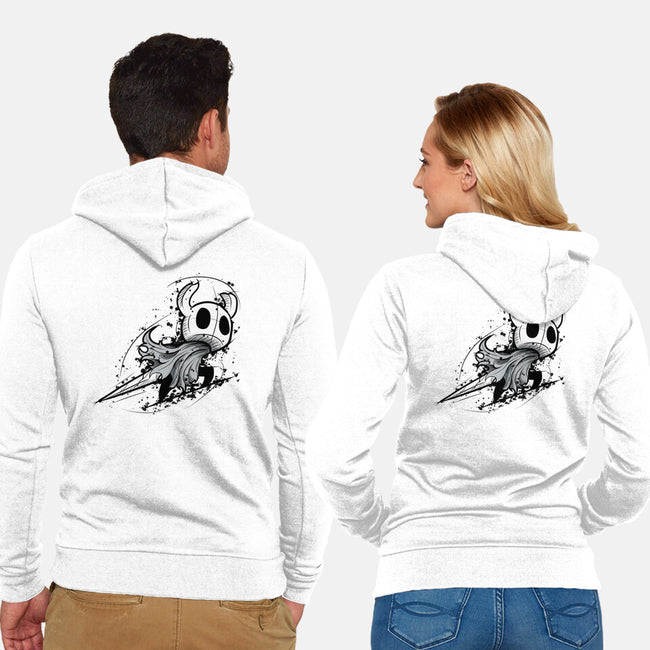 Hollow Sketch-Unisex-Zip-Up-Sweatshirt-nickzzarto