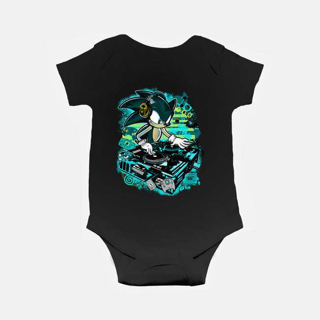 Speedin And Spinnin-Baby-Basic-Onesie-sonicdude242