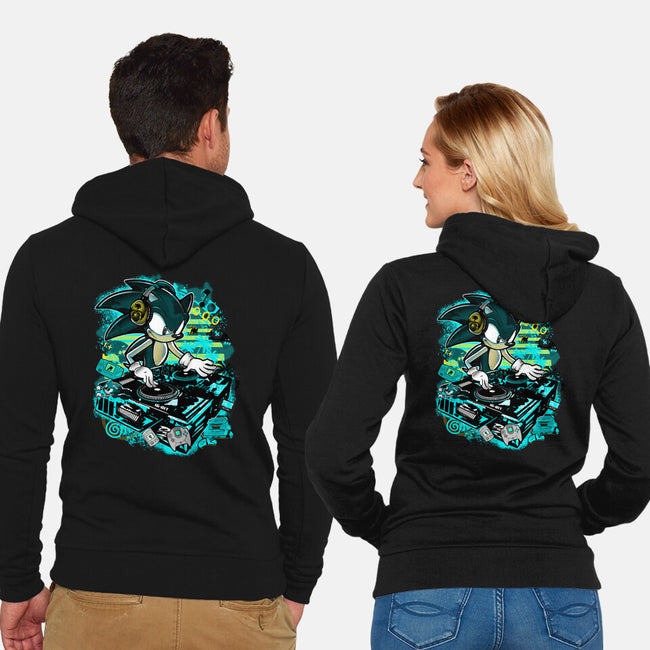 Speedin And Spinnin-Unisex-Zip-Up-Sweatshirt-sonicdude242