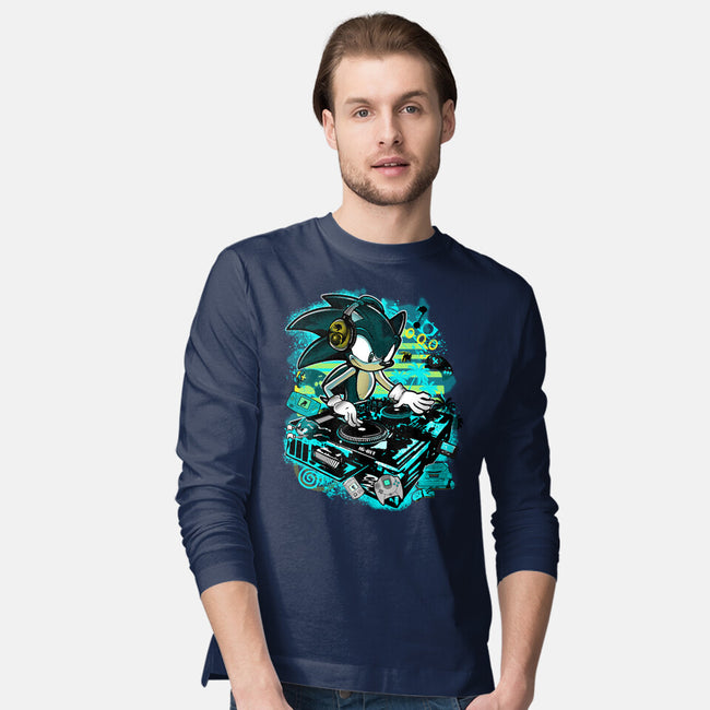 Speedin And Spinnin-Mens-Long Sleeved-Tee-sonicdude242