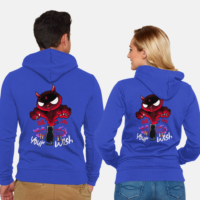 Tell Me Your Wish-Unisex-Zip-Up-Sweatshirt-DancingHorse