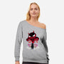 Tell Me Your Wish-Womens-Off Shoulder-Sweatshirt-DancingHorse