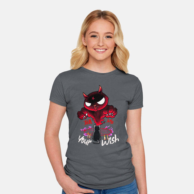 Tell Me Your Wish-Womens-Fitted-Tee-DancingHorse