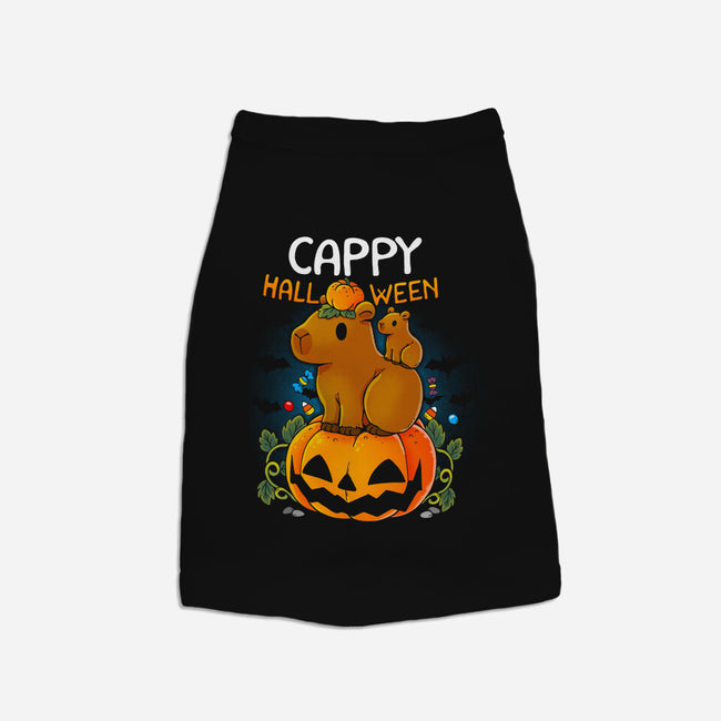 Cappy Halloween-Cat-Basic-Pet Tank-Vallina84