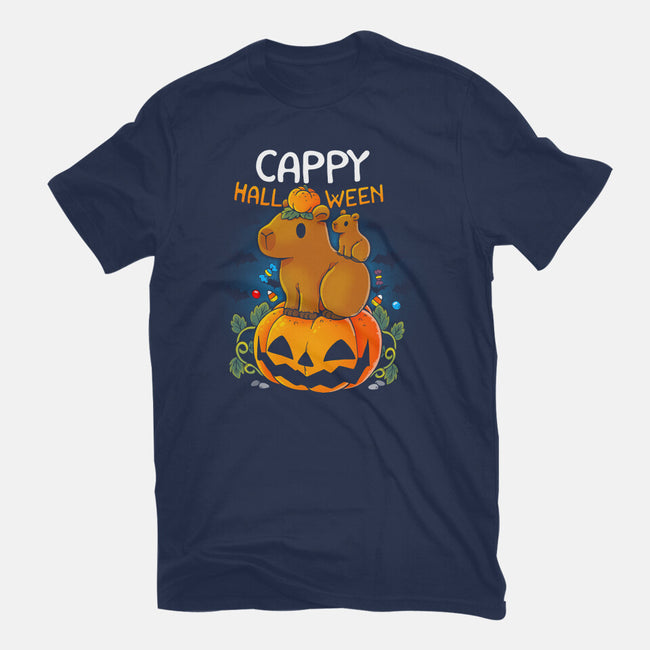 Cappy Halloween-Womens-Fitted-Tee-Vallina84