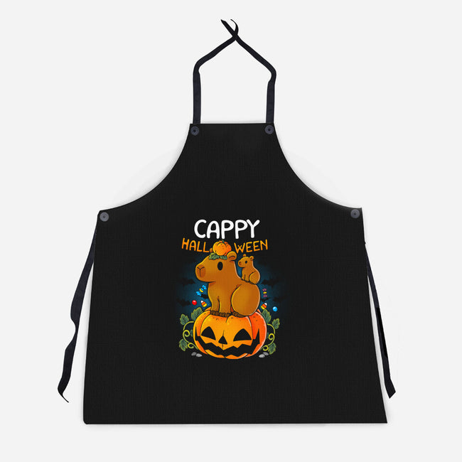 Cappy Halloween-Unisex-Kitchen-Apron-Vallina84