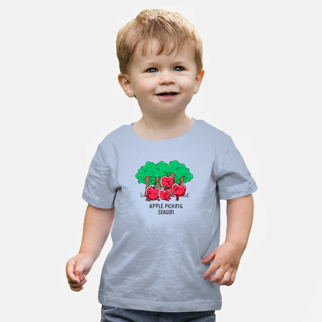 Apple Picking-Baby-Basic-Tee-Made With Awesome