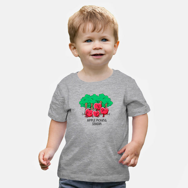 Apple Picking-Baby-Basic-Tee-Made With Awesome