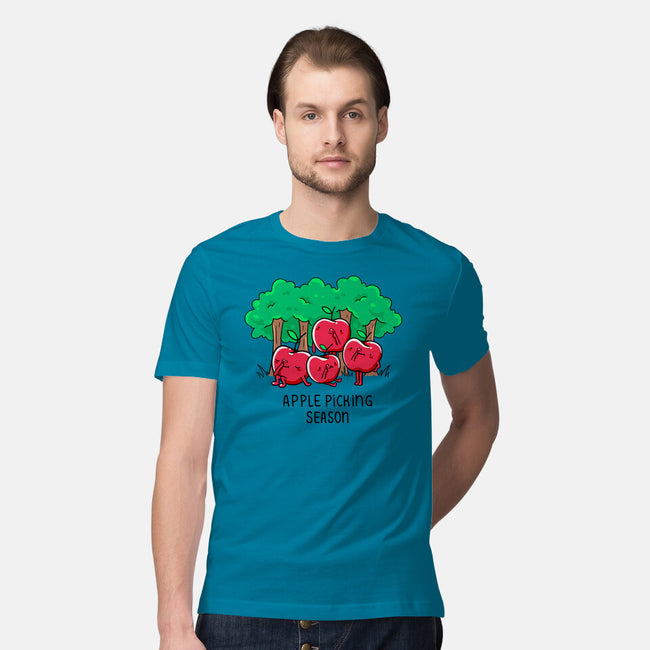 Apple Picking-Mens-Premium-Tee-Made With Awesome