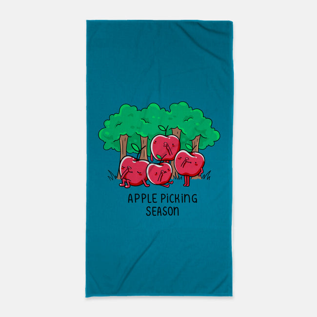 Apple Picking-None-Beach-Towel-Made With Awesome