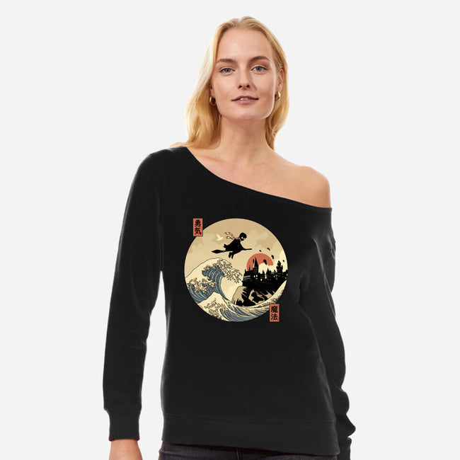 The Great Wizard-Womens-Off Shoulder-Sweatshirt-retrodivision