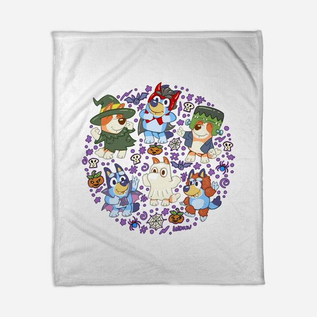 Halloweentime Dogs-None-Fleece-Blanket-Andriu