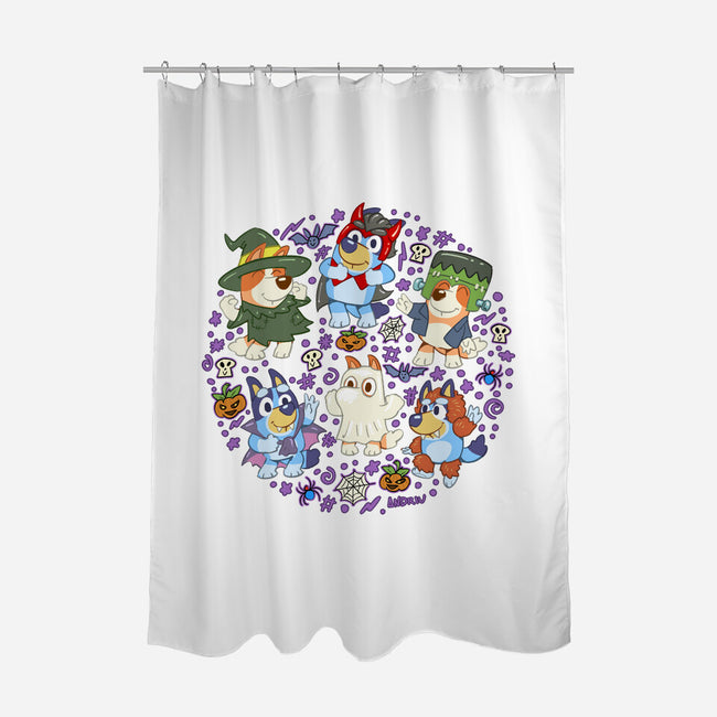 Halloweentime Dogs-None-Polyester-Shower Curtain-Andriu