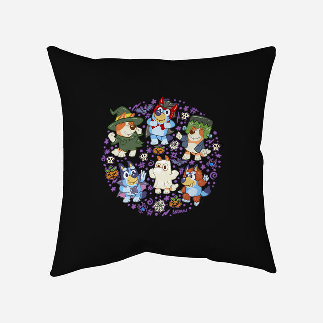 Halloweentime Dogs-None-Removable Cover-Throw Pillow-Andriu