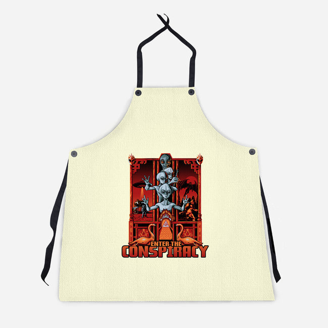 Enter The Conspiracy-Unisex-Kitchen-Apron-daobiwan