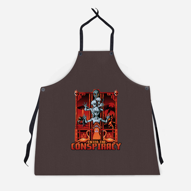 Enter The Conspiracy-Unisex-Kitchen-Apron-daobiwan