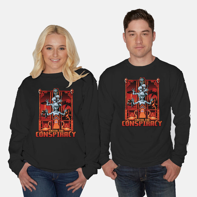 Enter The Conspiracy-Unisex-Crew Neck-Sweatshirt-daobiwan