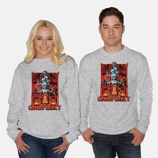 Enter The Conspiracy-Unisex-Crew Neck-Sweatshirt-daobiwan