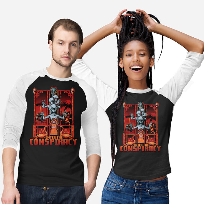 Enter The Conspiracy-Unisex-Baseball-Tee-daobiwan