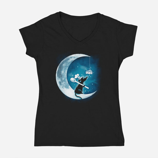 Dream Mouse-Womens-V-Neck-Tee-Vallina84