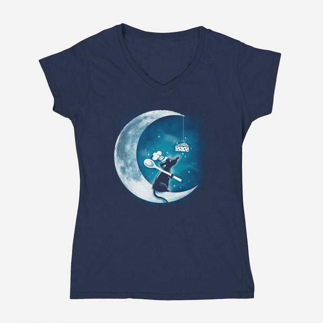 Dream Mouse-Womens-V-Neck-Tee-Vallina84