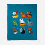 Horror Capybara-None-Fleece-Blanket-Vallina84