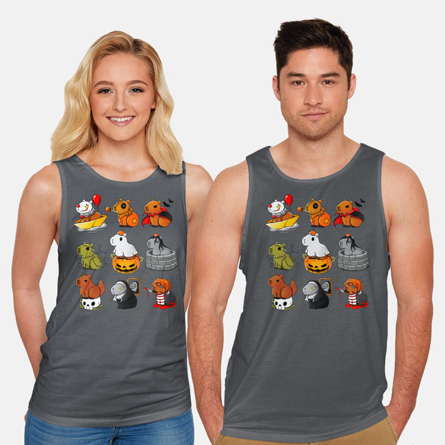 Horror Capybara-Unisex-Basic-Tank-Vallina84