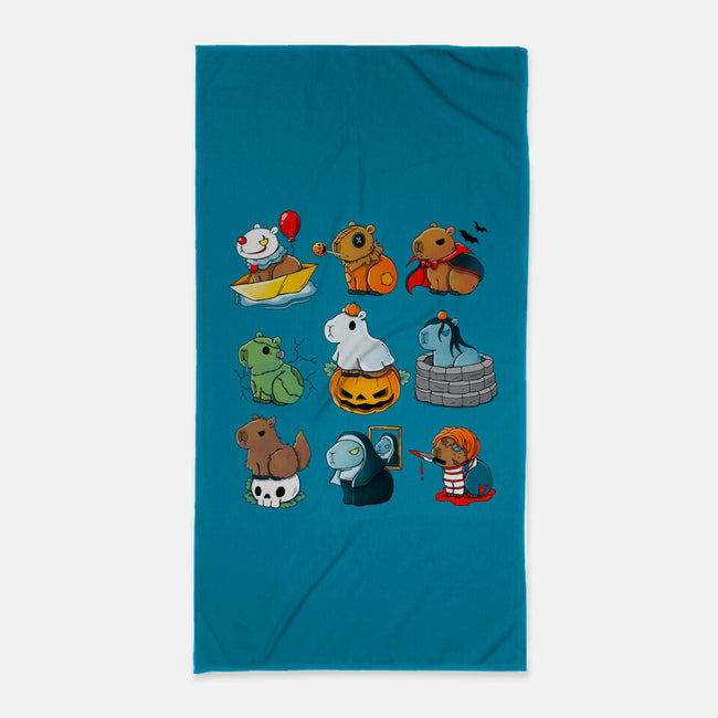 Horror Capybara-None-Beach-Towel-Vallina84