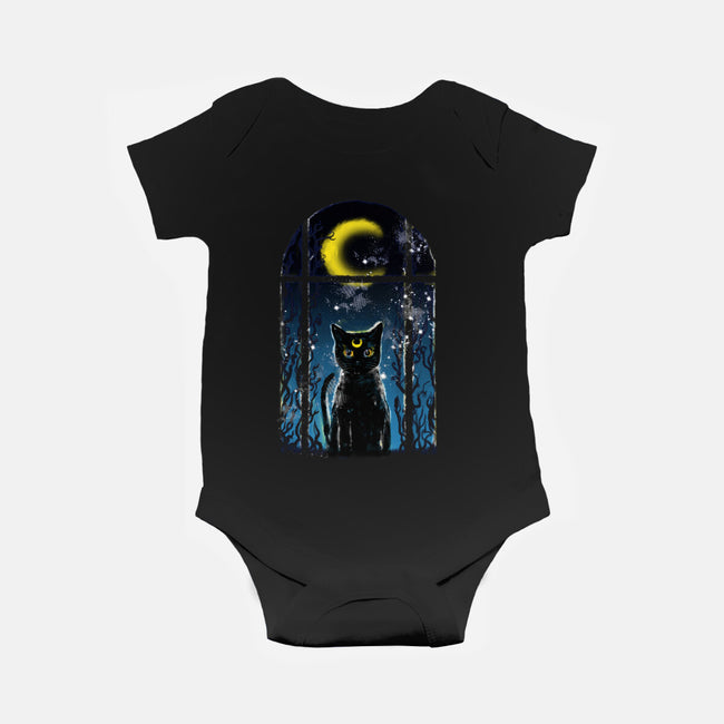 Moon Visitor-Baby-Basic-Onesie-kharmazero