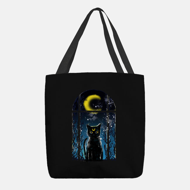 Moon Visitor-None-Basic Tote-Bag-kharmazero